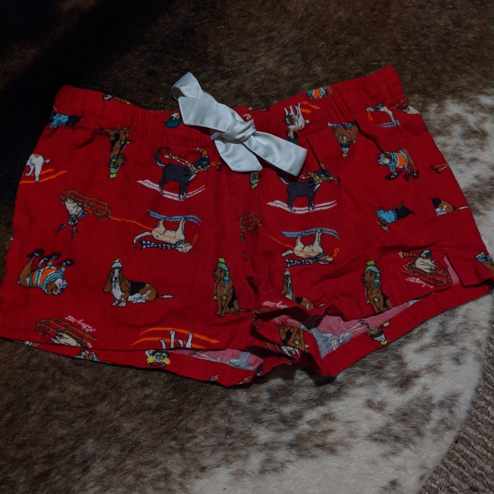 Winter dog PJ bottoms, shorts